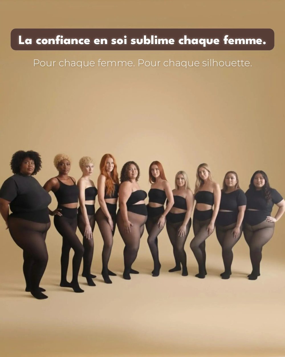 Collant thermique doublé polaire effet peau nue – Gainant taille haute